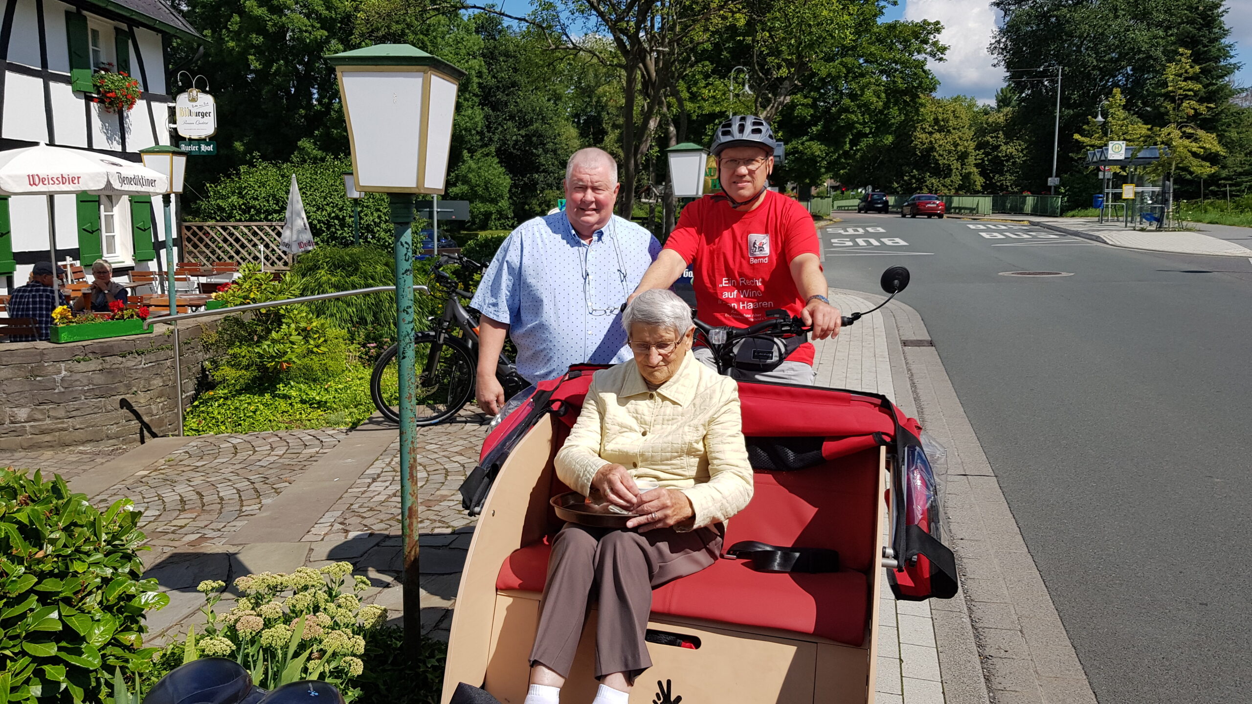 Ausflug mit der Rikscha beim Hitzhof