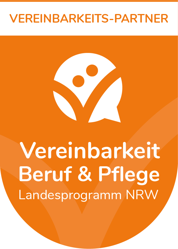 Siegel des Landesprogramms NRW Vereinbarkeit Beruf & Pflege